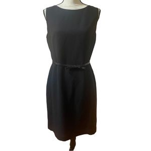 Ann Taylor Loft Womens Sleeveless Black Dress (12P)